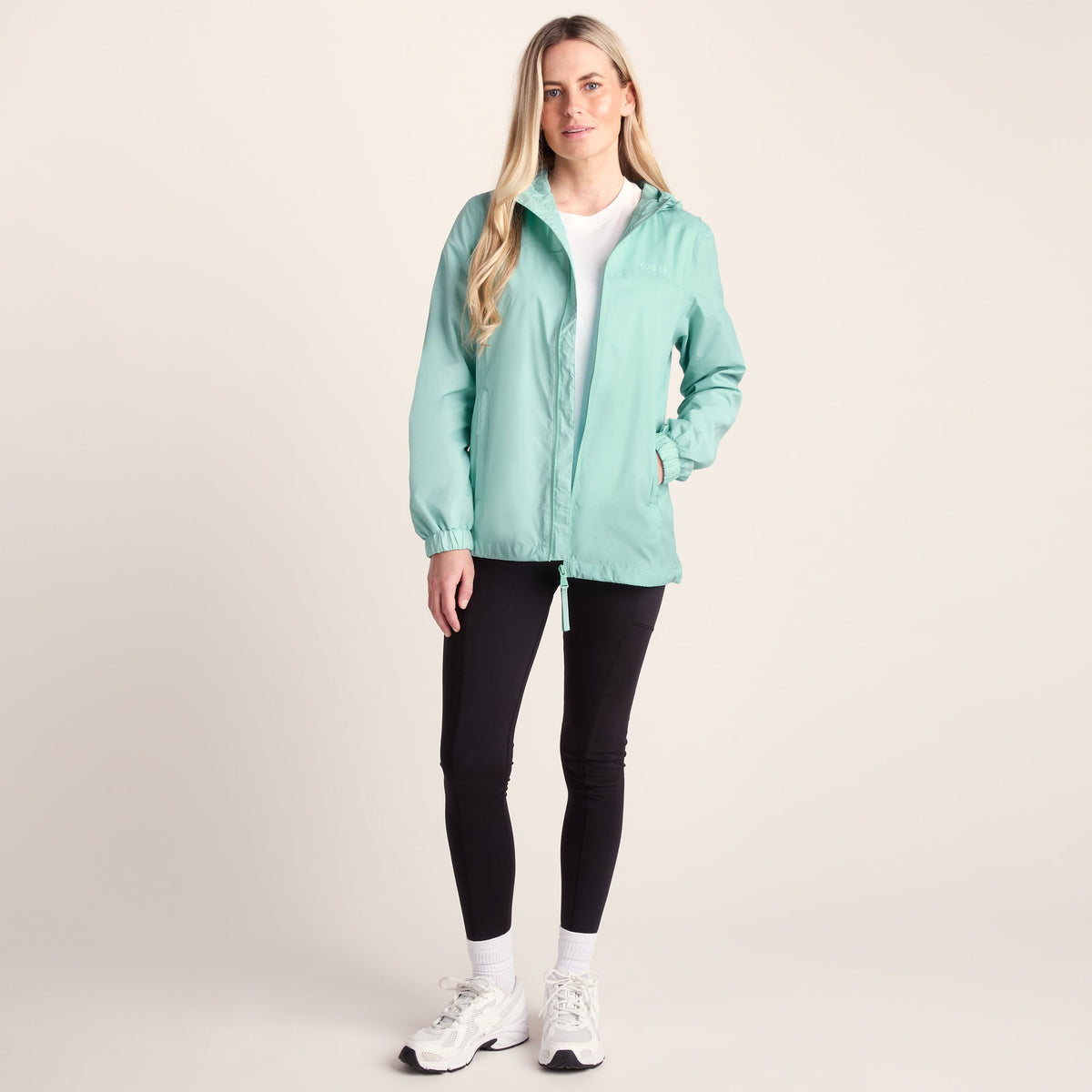 Craven Womens Waterproof Packaway Jacket - Eggshell Blue - Image 2