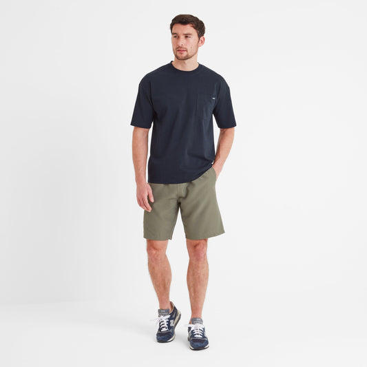 Denva Mens Oversized Premium Heavyweight Jersey T-Shirt - Dark Indigo