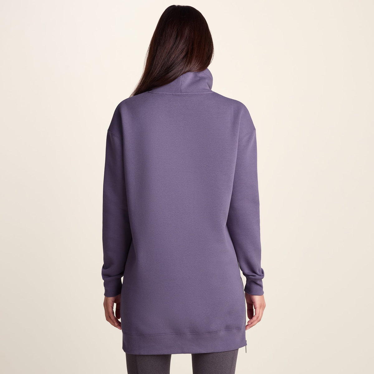 Drakeford Womens Supersoft Longline Sweat - Smokey Purple - Image 3
