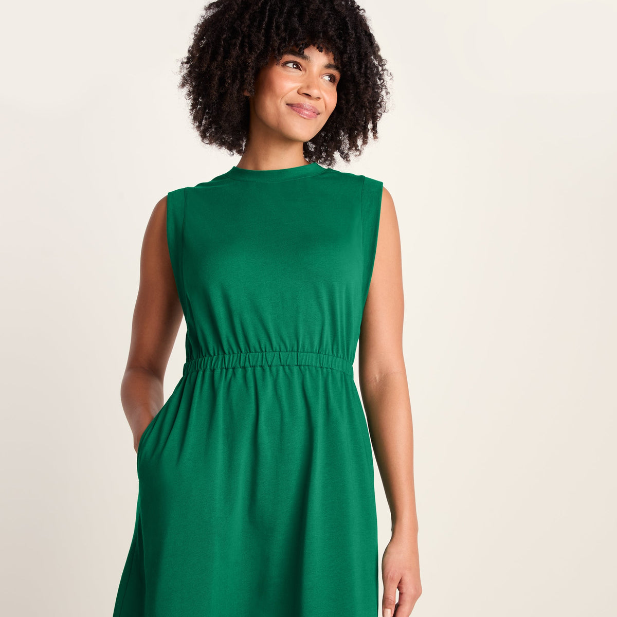 Ebony Womens Supersoft Dress - Green - Image 7