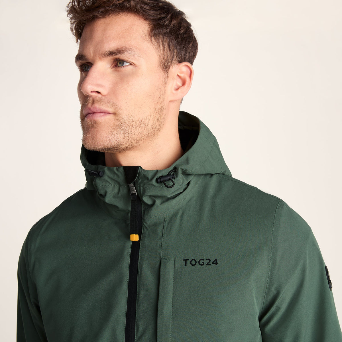 Ellon Mens Waterproof Jacket - Deep Slate/Light Forest - Image 7
