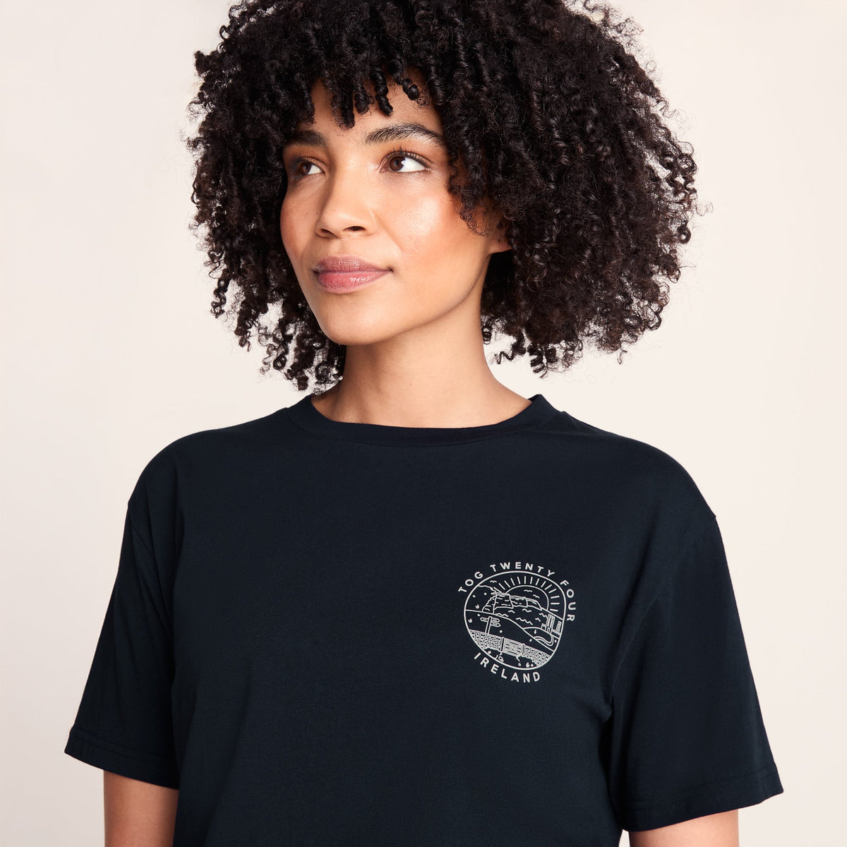 Emerald Isle Womens 100% Cotton Relaxed Fit T-Shirt - Dark Indigo - Image 5