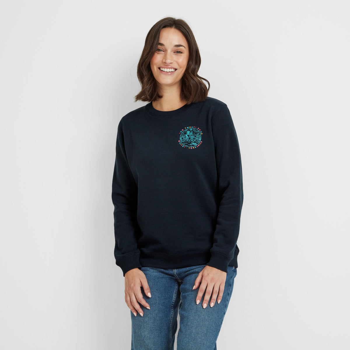 Esk Womens Supersoft Sweatshirt - Dark Indigo - Image 2