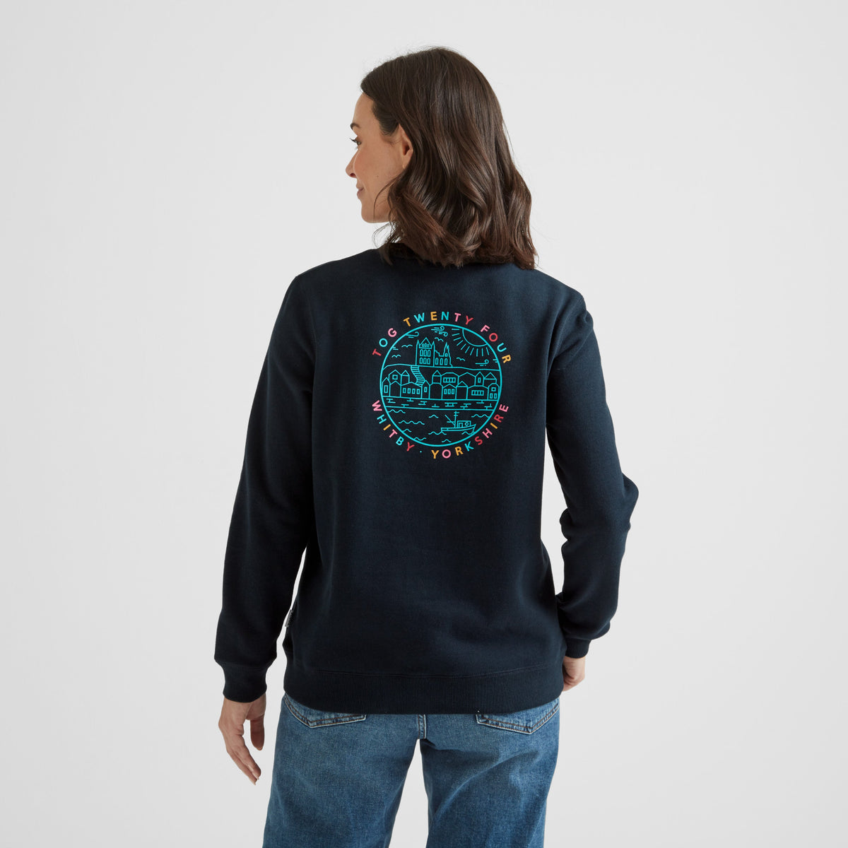 Esk Womens Supersoft Sweatshirt - Dark Indigo - Image 5