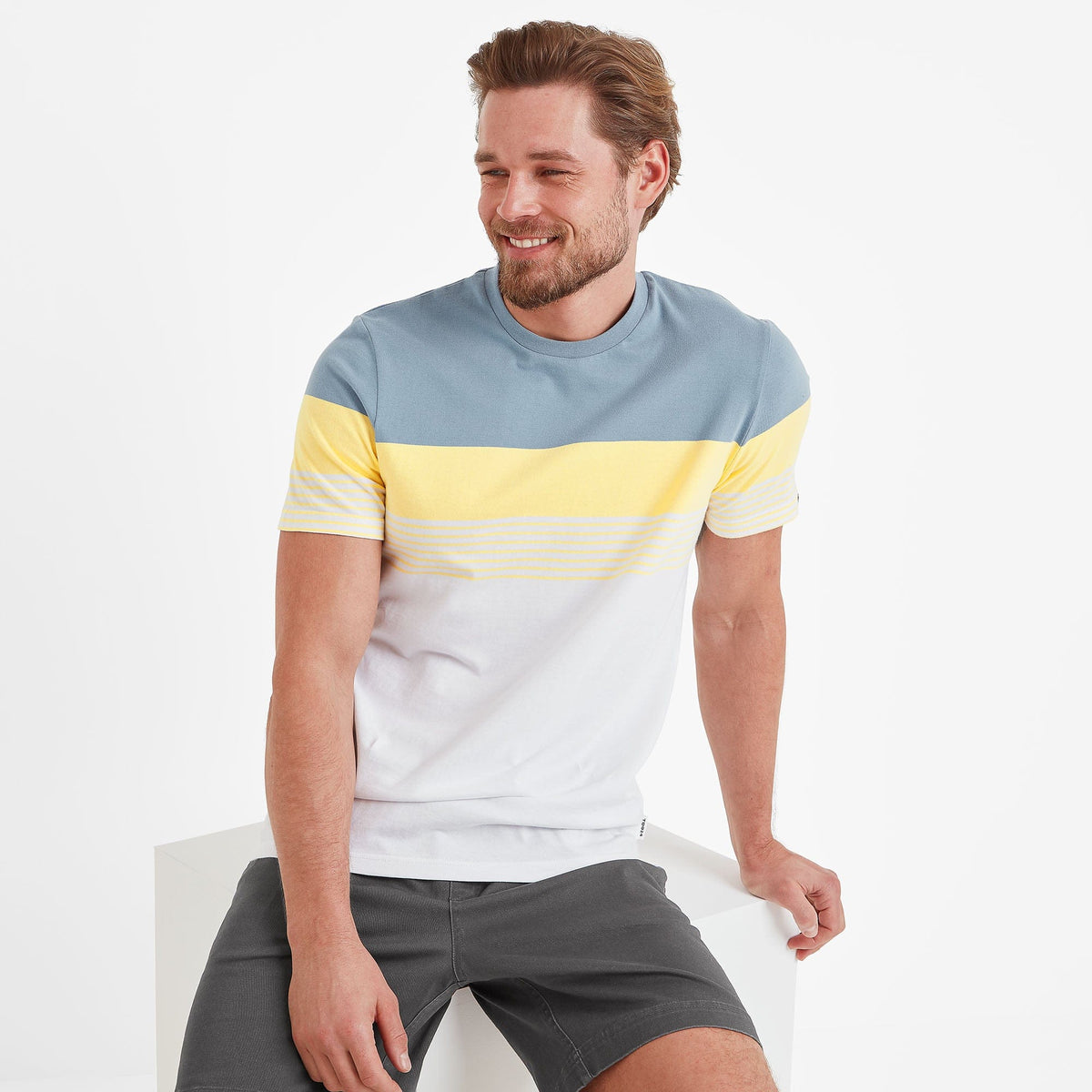 Farndon Mens T-Shirt - Blue Haze - Image 4