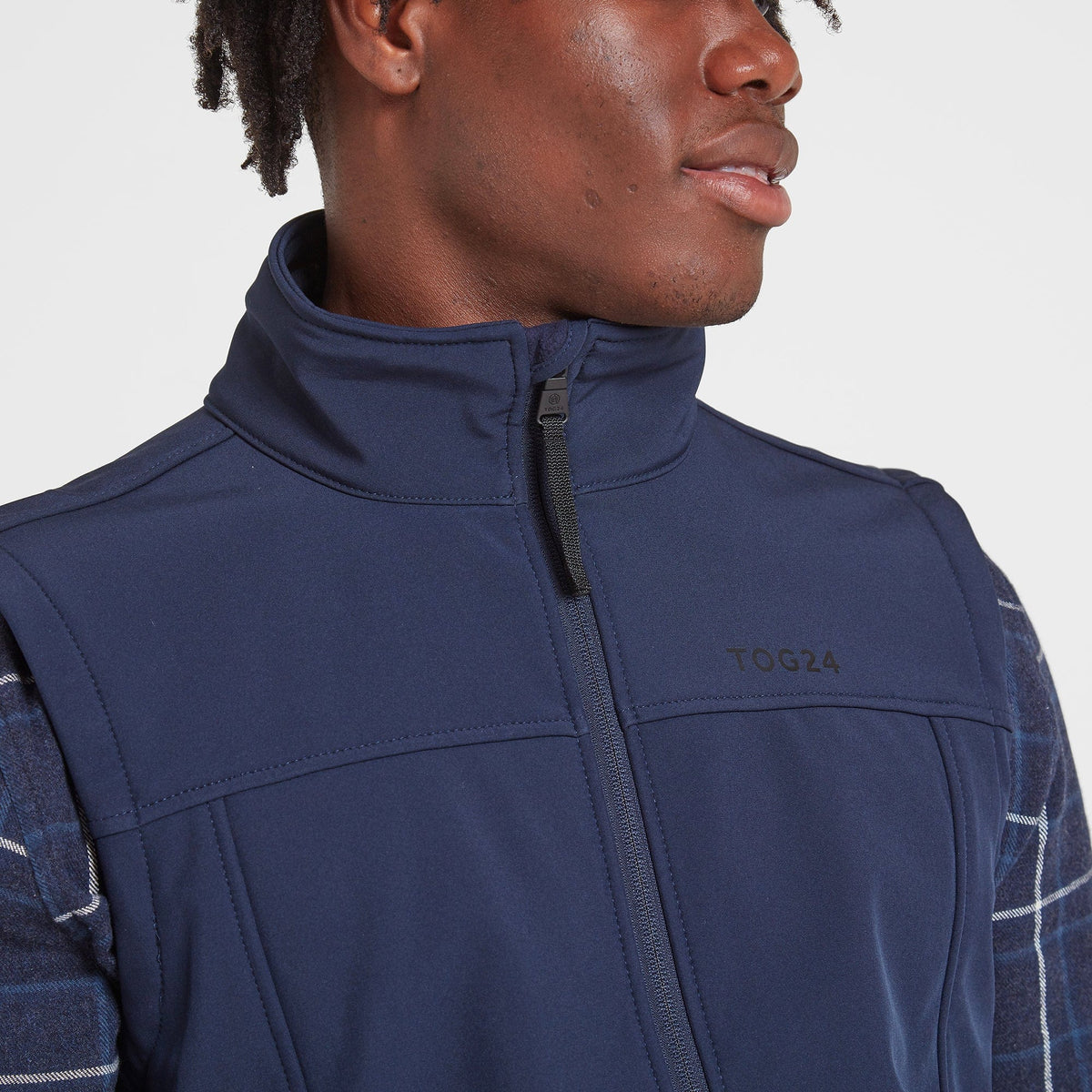Feizor Mens Shower Resistant Softshell Gilet - Navy - Image 5