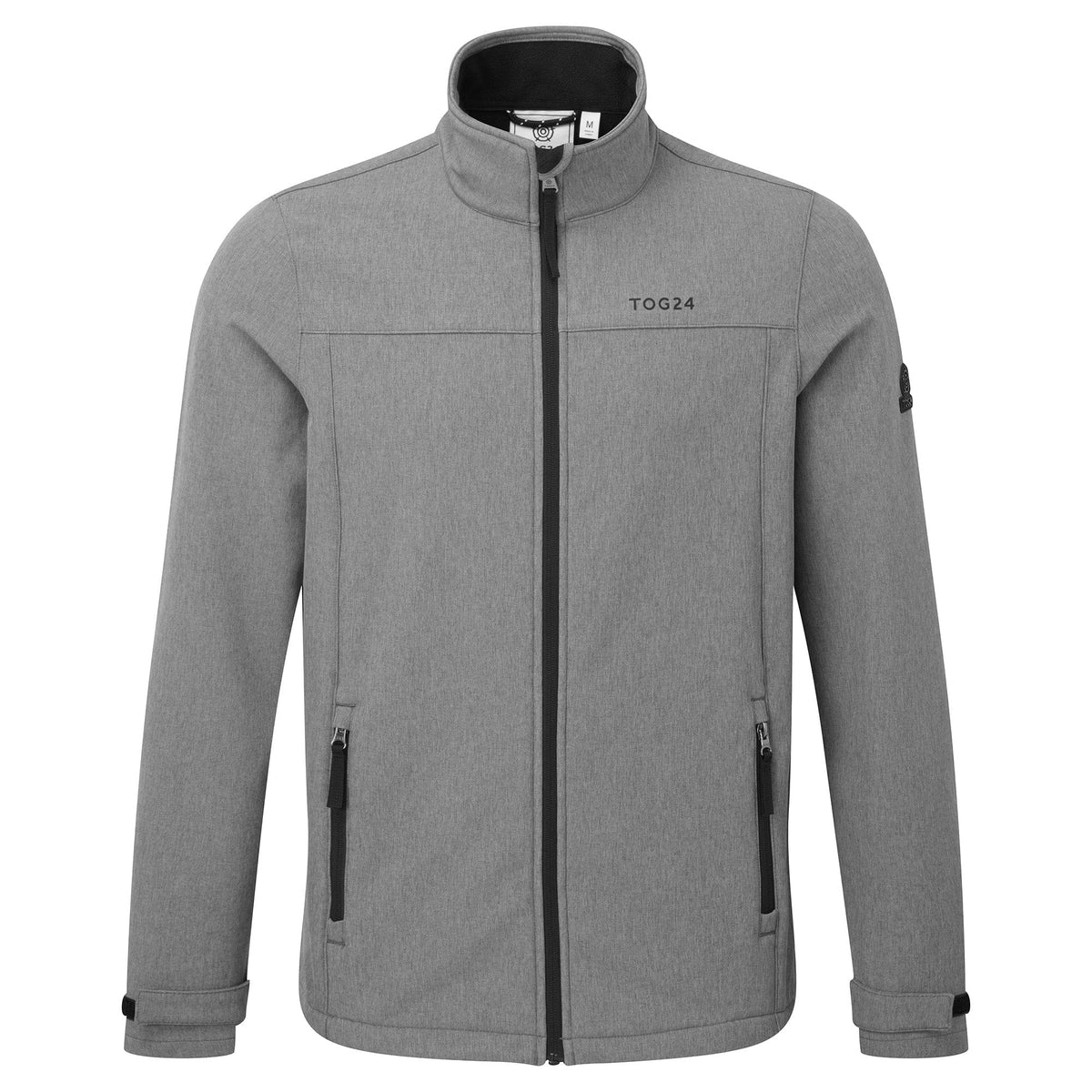 Feizor Mens Shower Resistant Softshell Jacket - Dark Grey Marl - Image 8