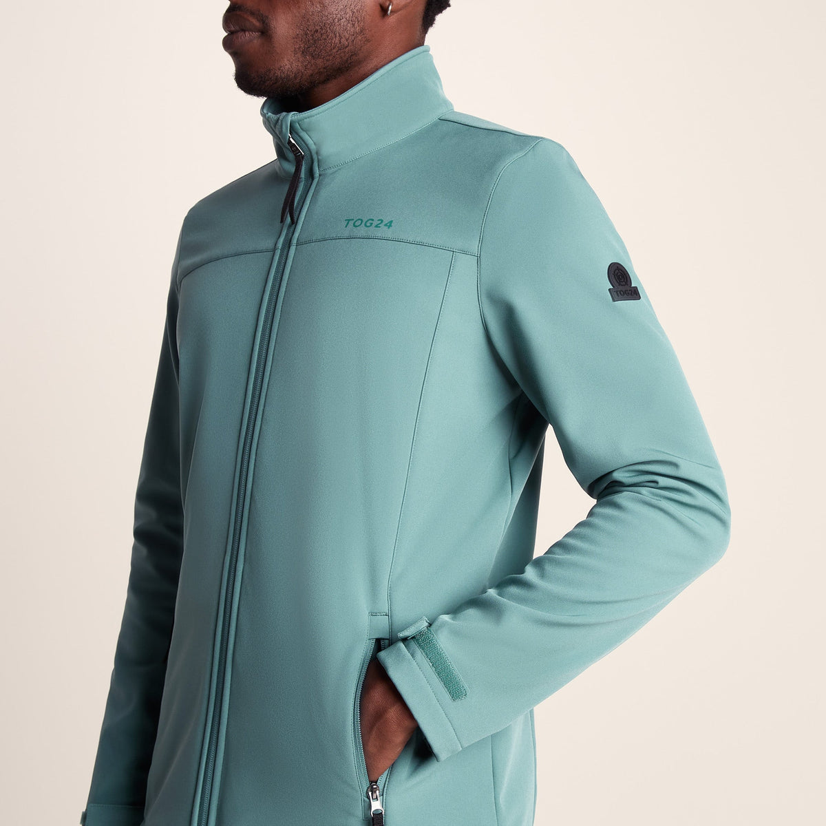 Feizor Mens Shower Resistant Softshell Jacket - Hydro Blue - Image 6