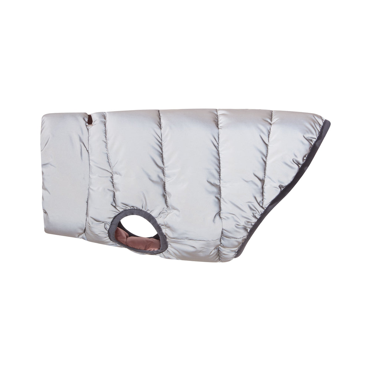 Fetch Padded Dog Coat XS - Faded Pink/Ice Grey/Washed Blue - Image 5