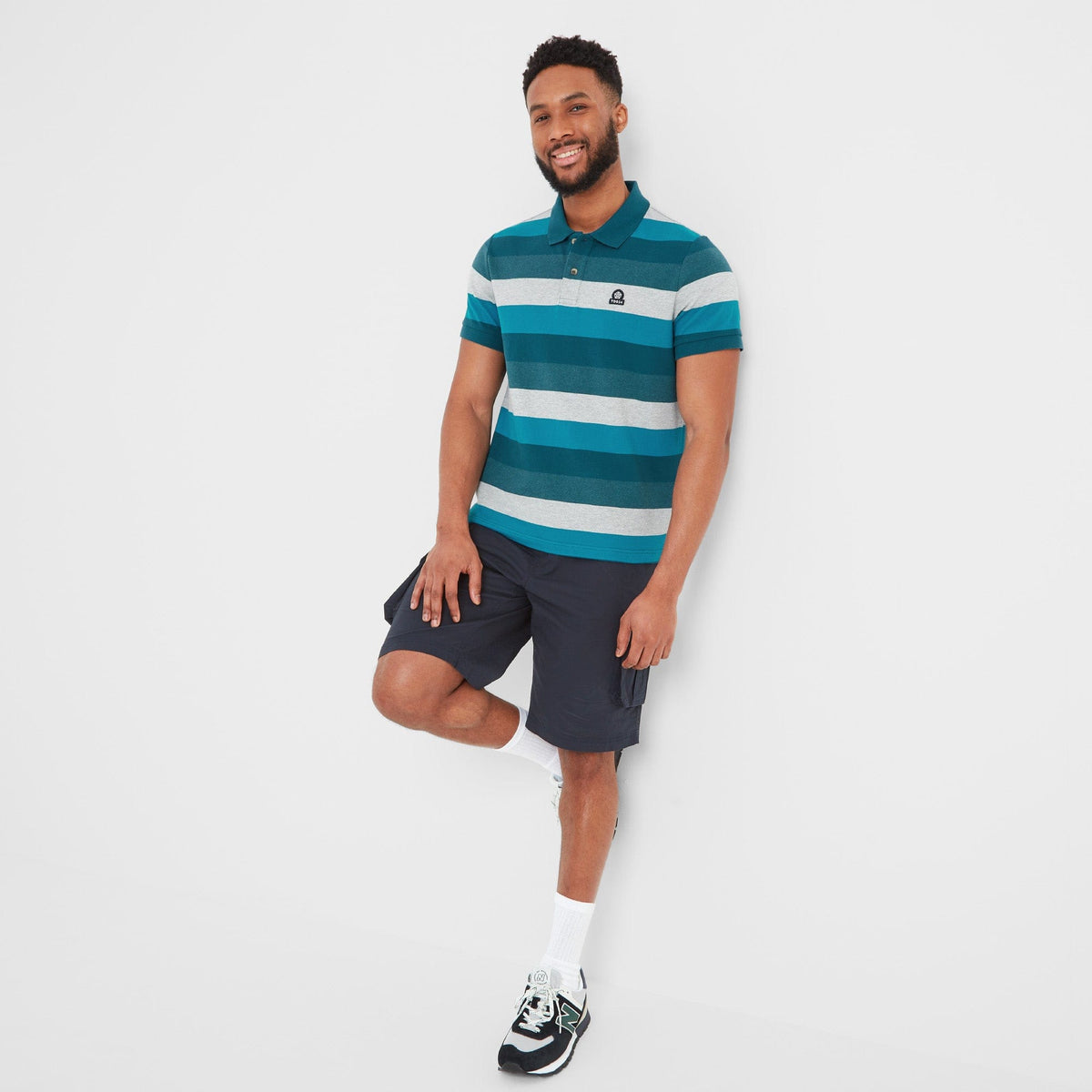 Flaxby Mens Polo - Lagoon Blue - Image 4