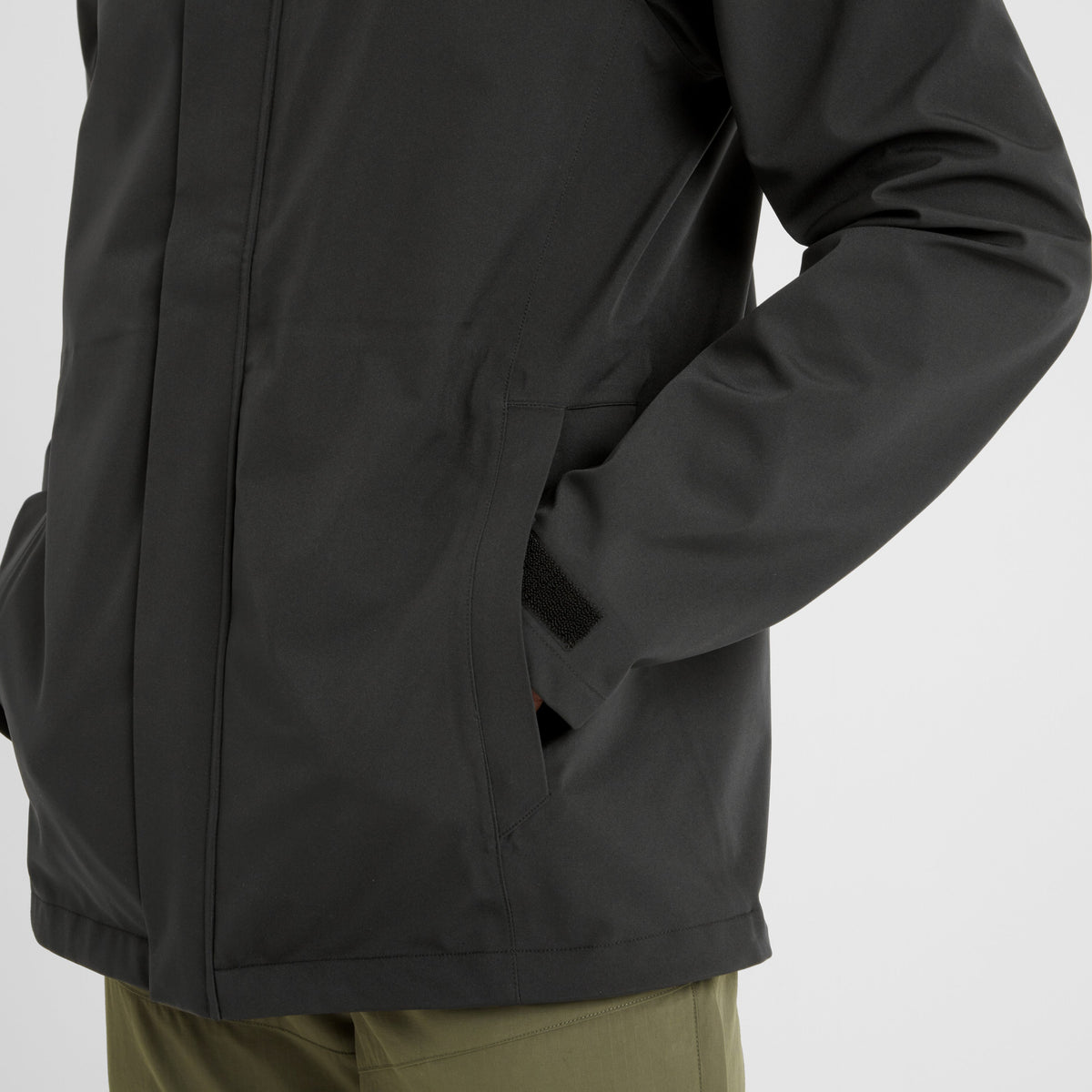 Flynn Mens Waterproof Jacket - Black - Image 5