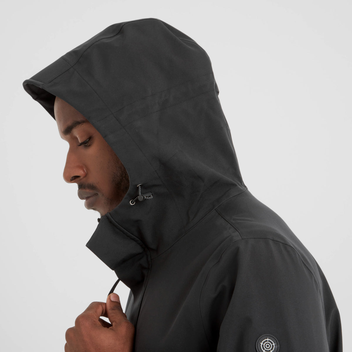 Flynn Mens Waterproof Jacket - Black - Image 6