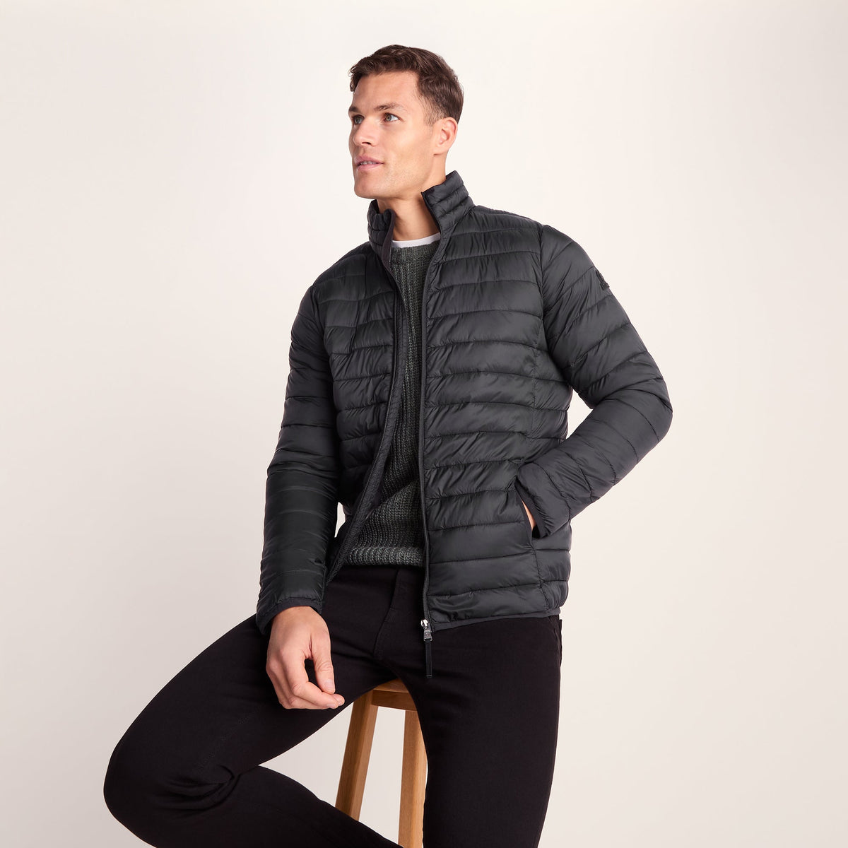 Gibson Mens Insulated Padded Jacket - Black - Image 5