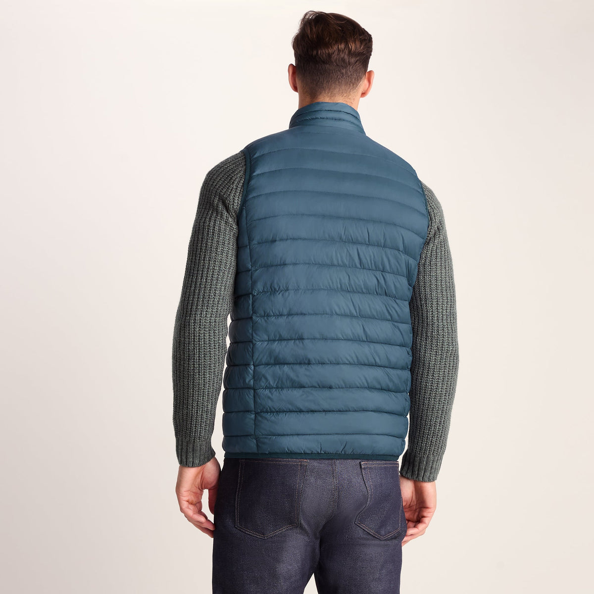 Gibson Mens Insulated Padded Gilet - Lagoon Blue - Image 4