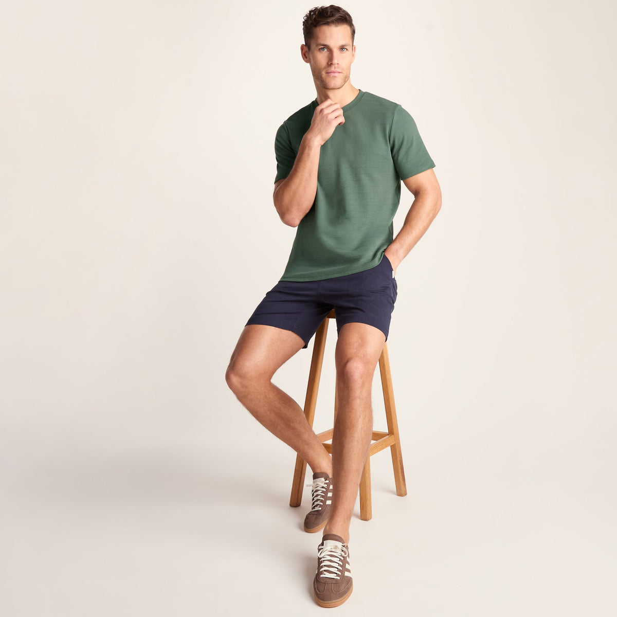 Goodman Mens Supersoft T-Shirt - Light Forest - Image 4