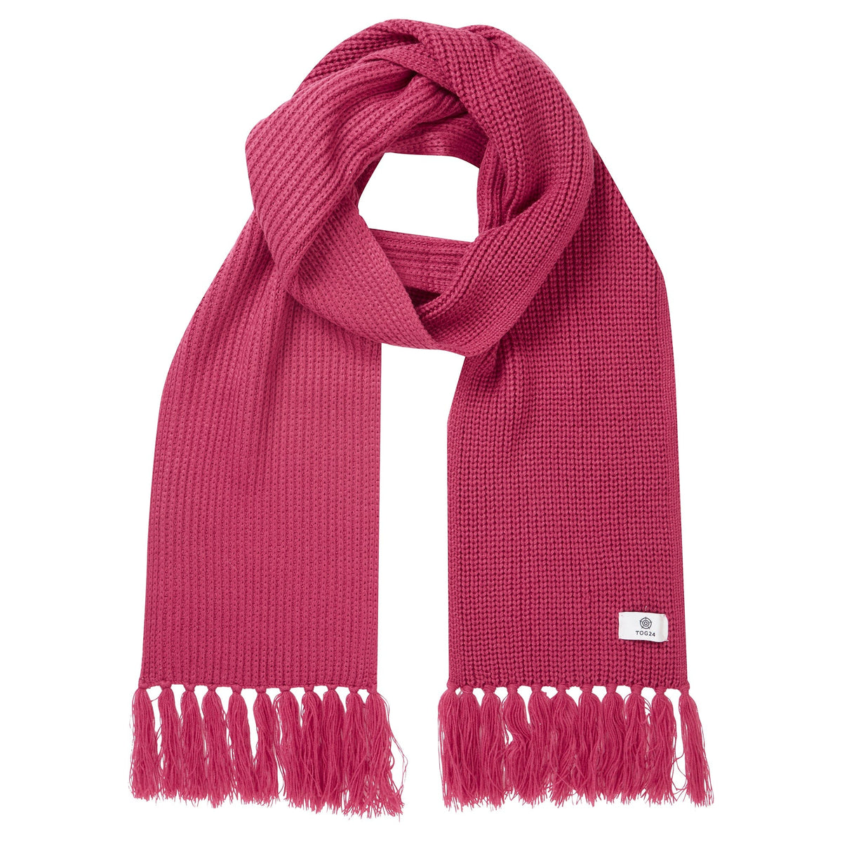 Hanlith Ribbed Scarf - Cerise - Image 2