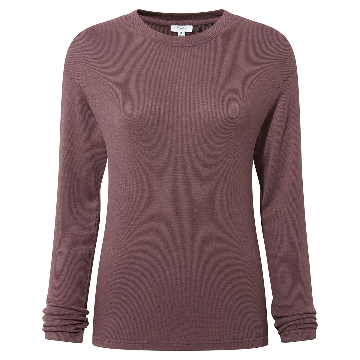 Jemma Womens Long Sleeve Supersoft T-Shirt - Dark Mauve - Image 9