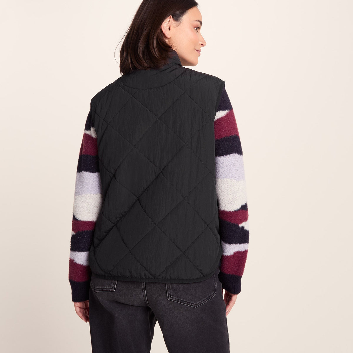 Juni Womens Relaxed Fit Shower Resistant Insulated Gilet - Black - Image 3