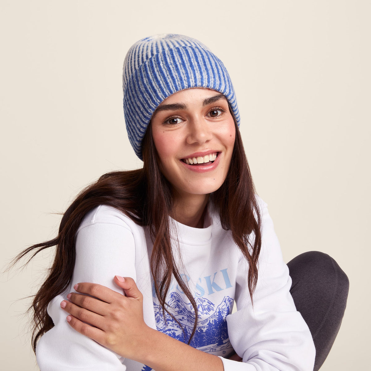 Kiryan Knit Hat - Cobalt Blue - Image 2