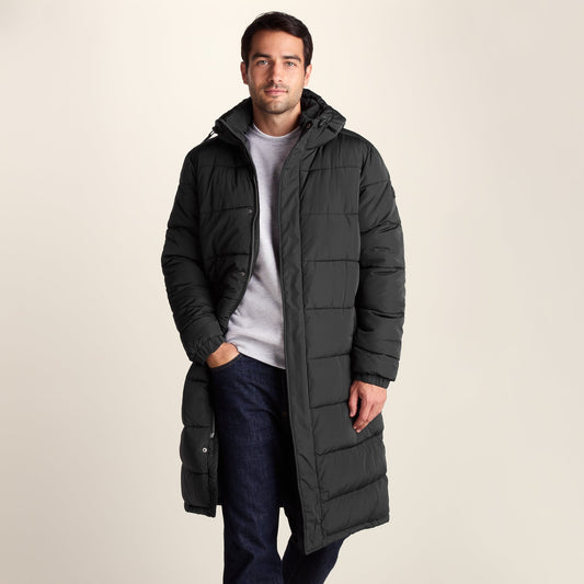 Langrick Mens Long Insulated Jacket - Black