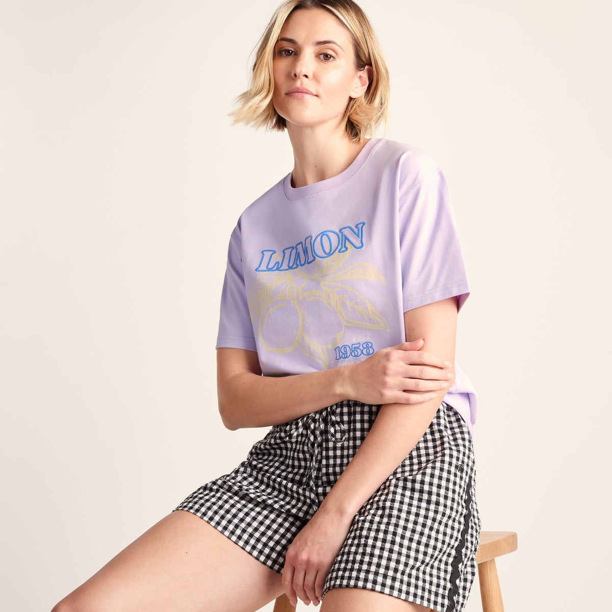 Limon Womens Supersoft Relaxed Fit T-Shirt - Lilac Blossom - Image 4