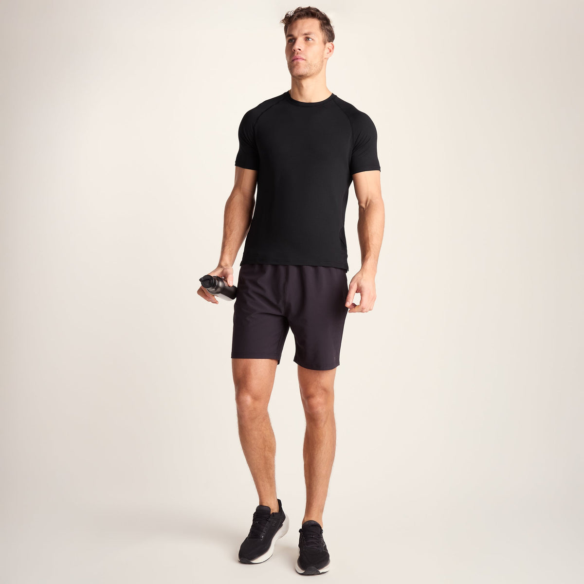 Maddox Mens Short Sleeve Performance T-Shirt - Black - Image 6