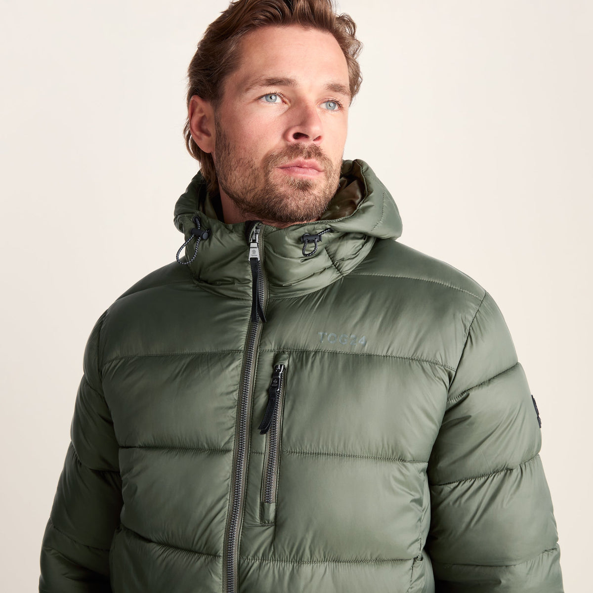 Maloney Mens Wind Resistant Insulated Jacket - Light Forest - Image 5