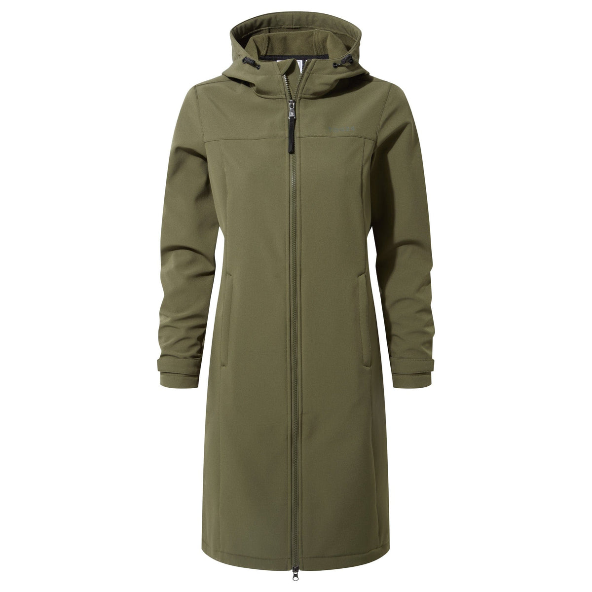Marina Womens Long Water Resistant Softshell Jacket - Khaki - Image 7