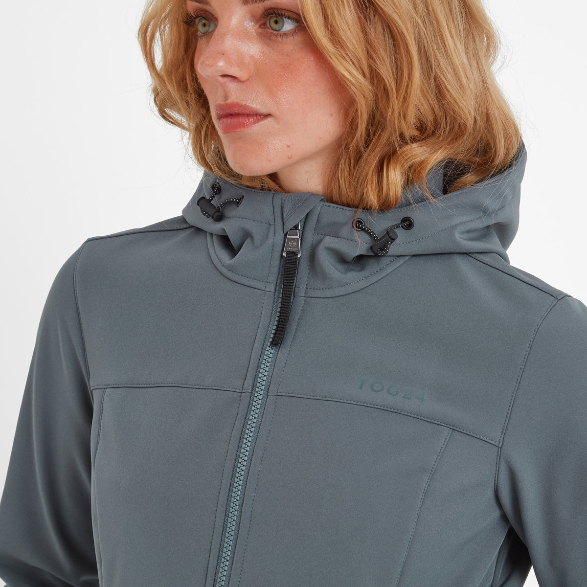 Marina Womens Long Water Resistant Softshell Jacket - Graphite - Image 2