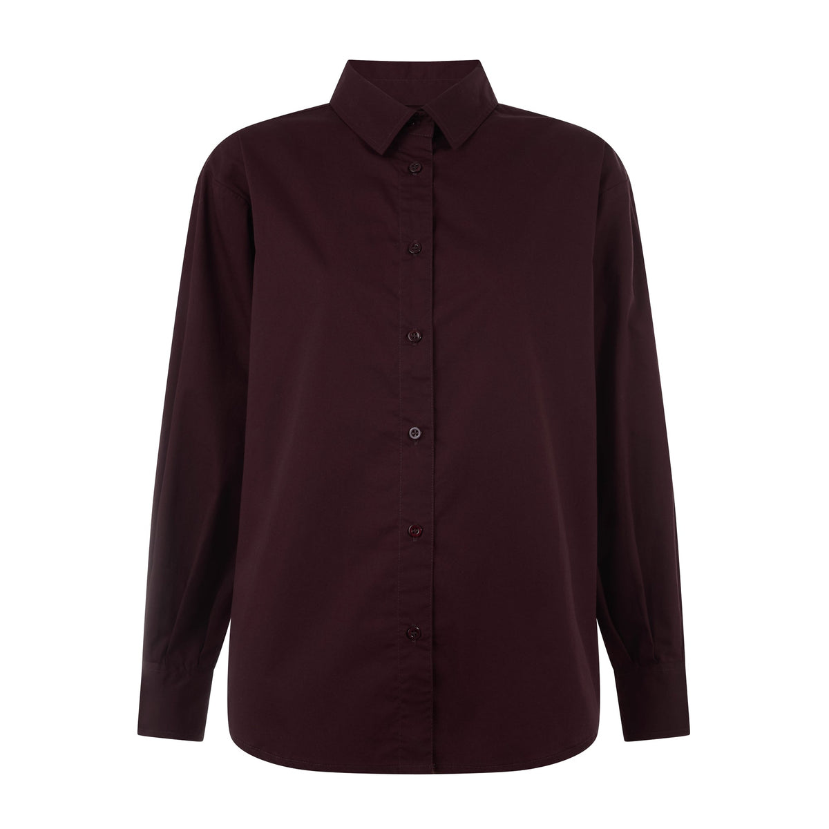 Marnie Womens 100% Cotton Oversized Shirt - Huckleberry - Image 8