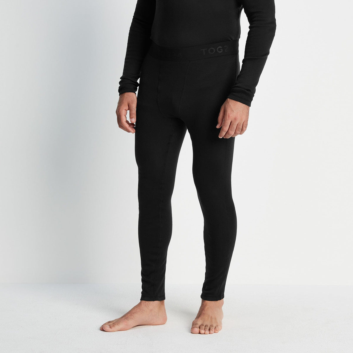 Meru Mens Cashmere Touch Base Layer Set - Black - Image 6