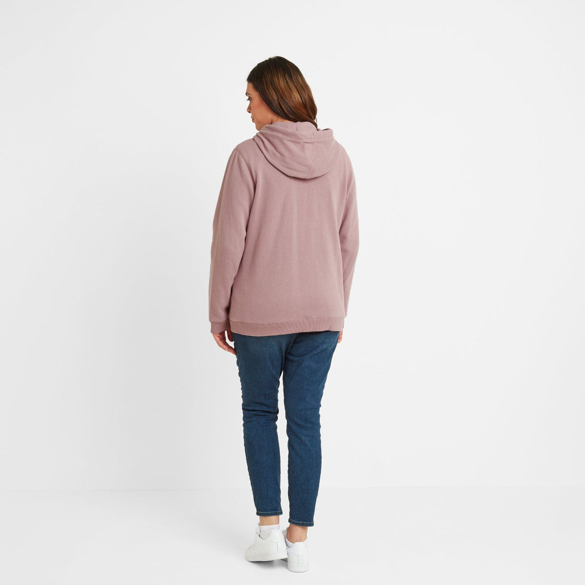 Mia Womens Supersoft Zip Hoody - Faded Pink - Image 7
