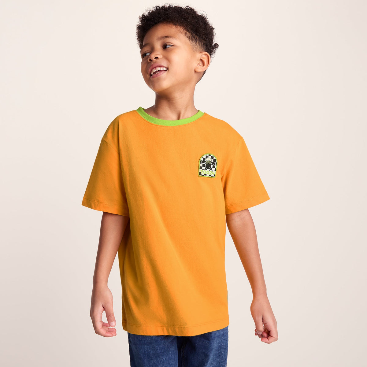 Najdi Kids Shaun the Sheep T-Shirt - Orange Slice