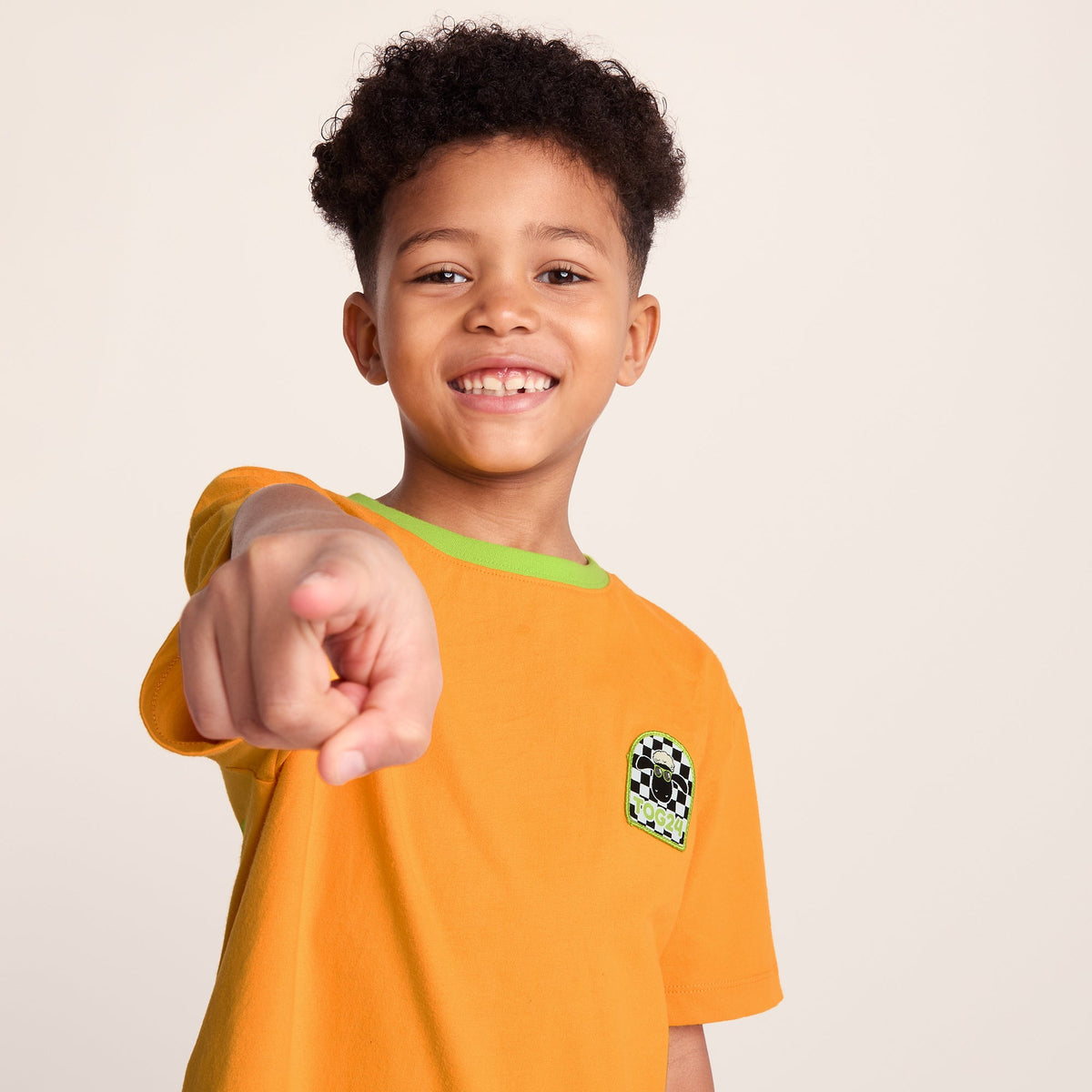 Najdi Kids Shaun the Sheep T-Shirt - Orange Slice - Image 5