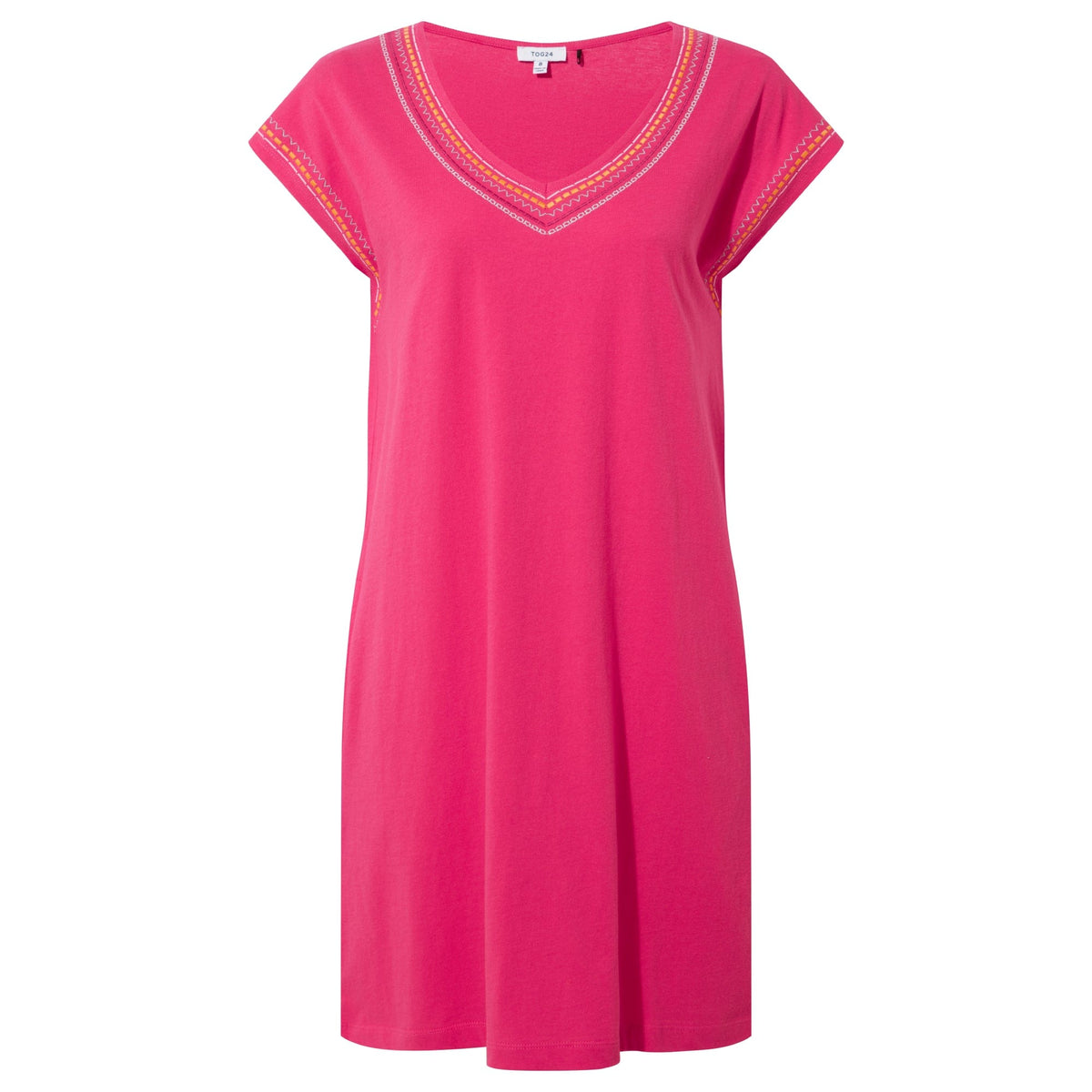 Nicolette Womens Jersey Dress - Magenta Pink - Image 6