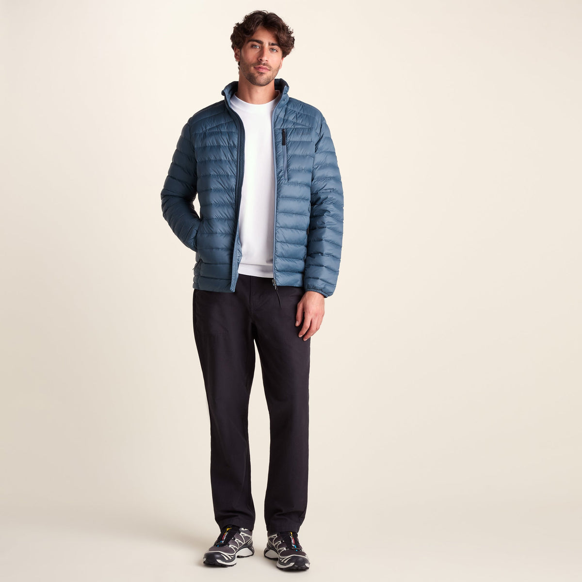 North Mens RDS Certified Down Jacket - Arctic Blue - Image 2