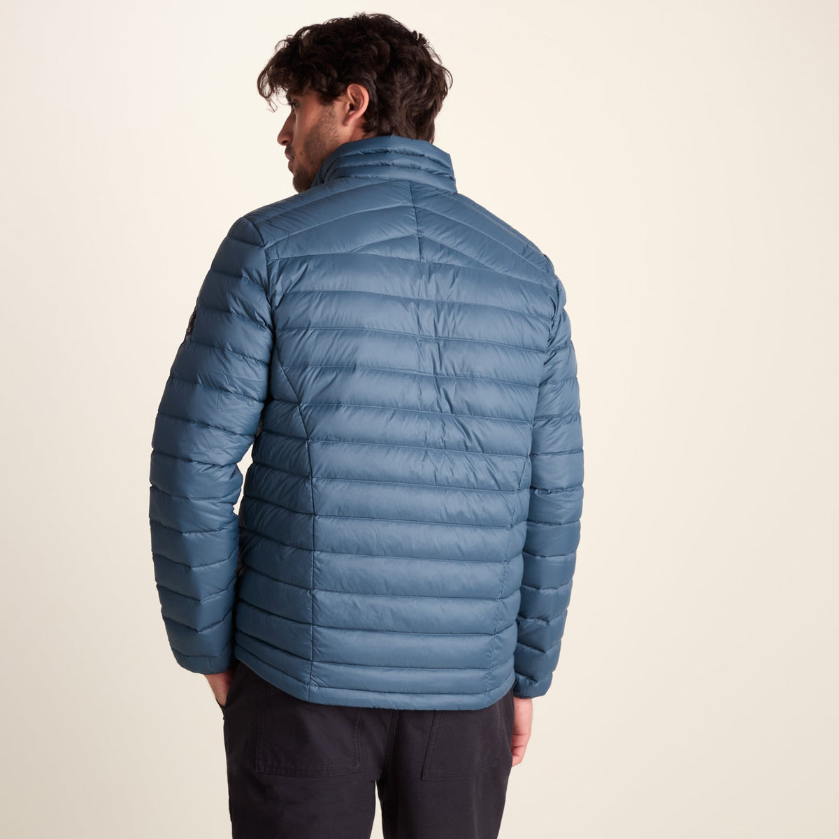 North Mens RDS Certified Down Jacket - Arctic Blue - Image 3