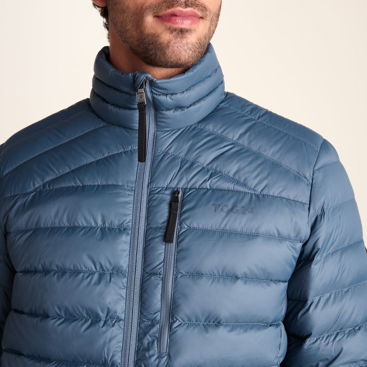 North Mens RDS Certified Down Jacket - Arctic Blue - Image 5
