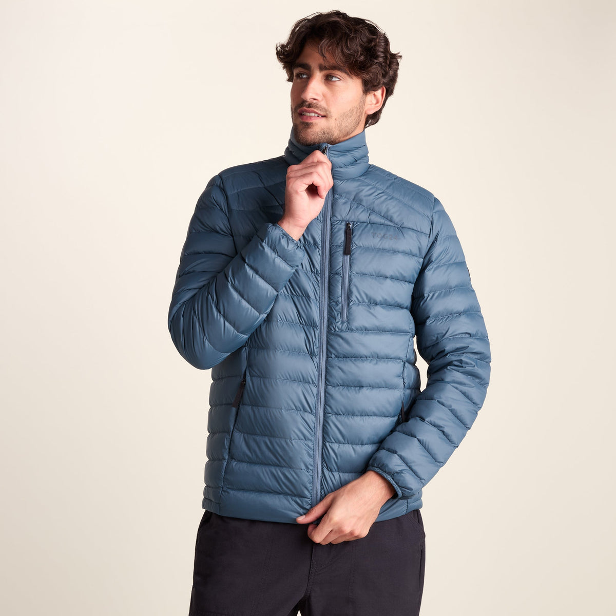 North Mens RDS Certified Down Jacket - Arctic Blue - Image 7