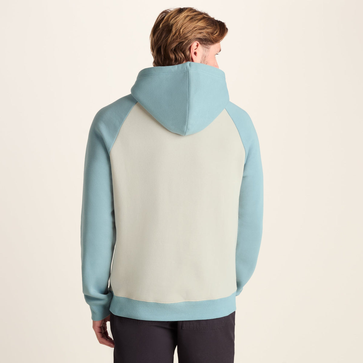 Noston Mens Supersoft Raglan Hoody - Summer Sky - Image 3