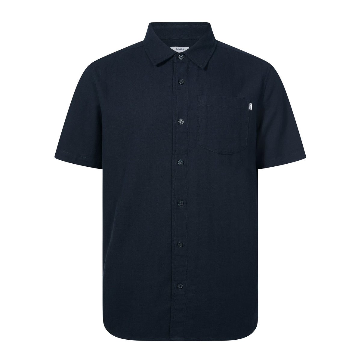 Preston Mens 100% Cotton Supersoft Short Sleeve Shirt - Indigo - Image 7