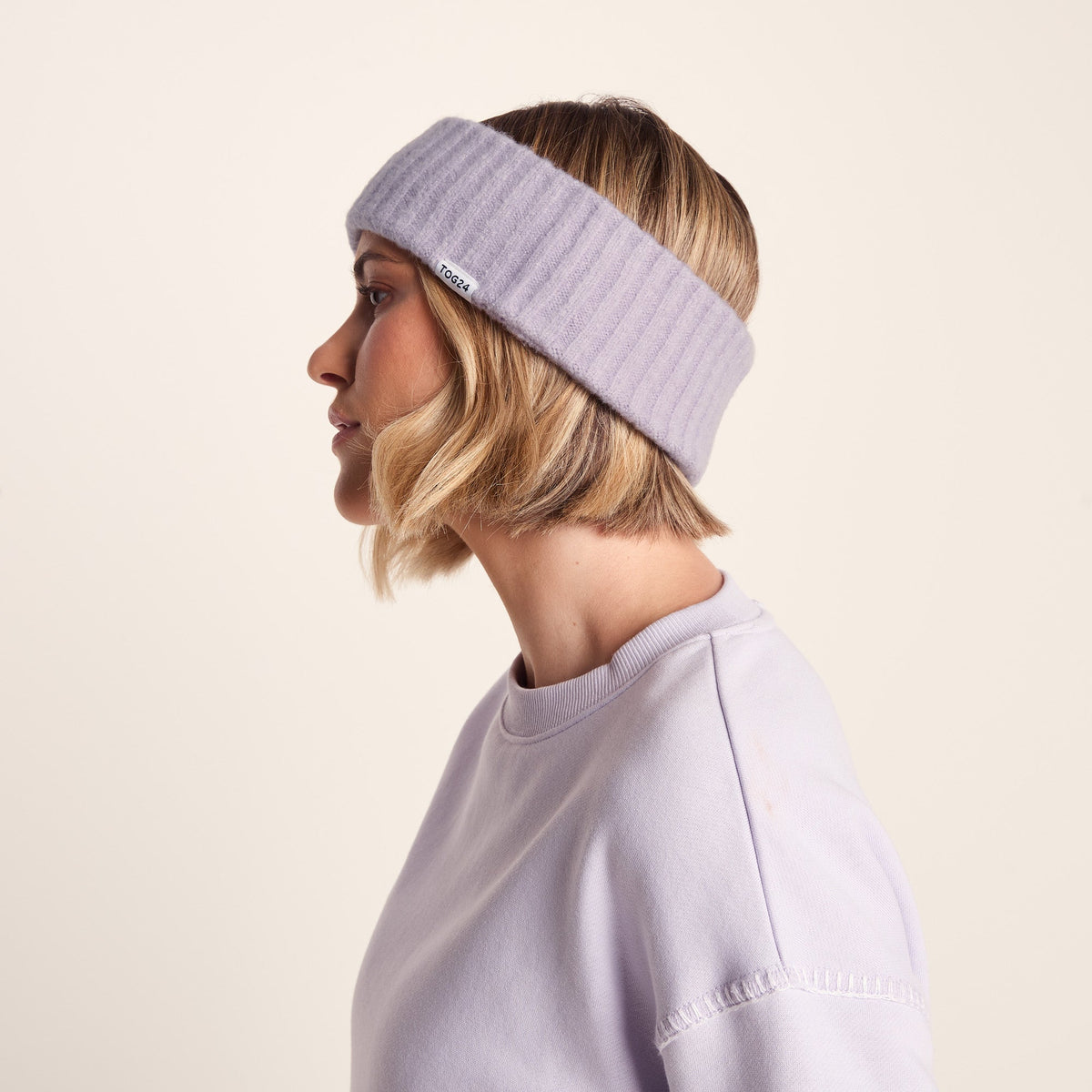 Ranora Knit Headband - Pale Lilac - Image 2