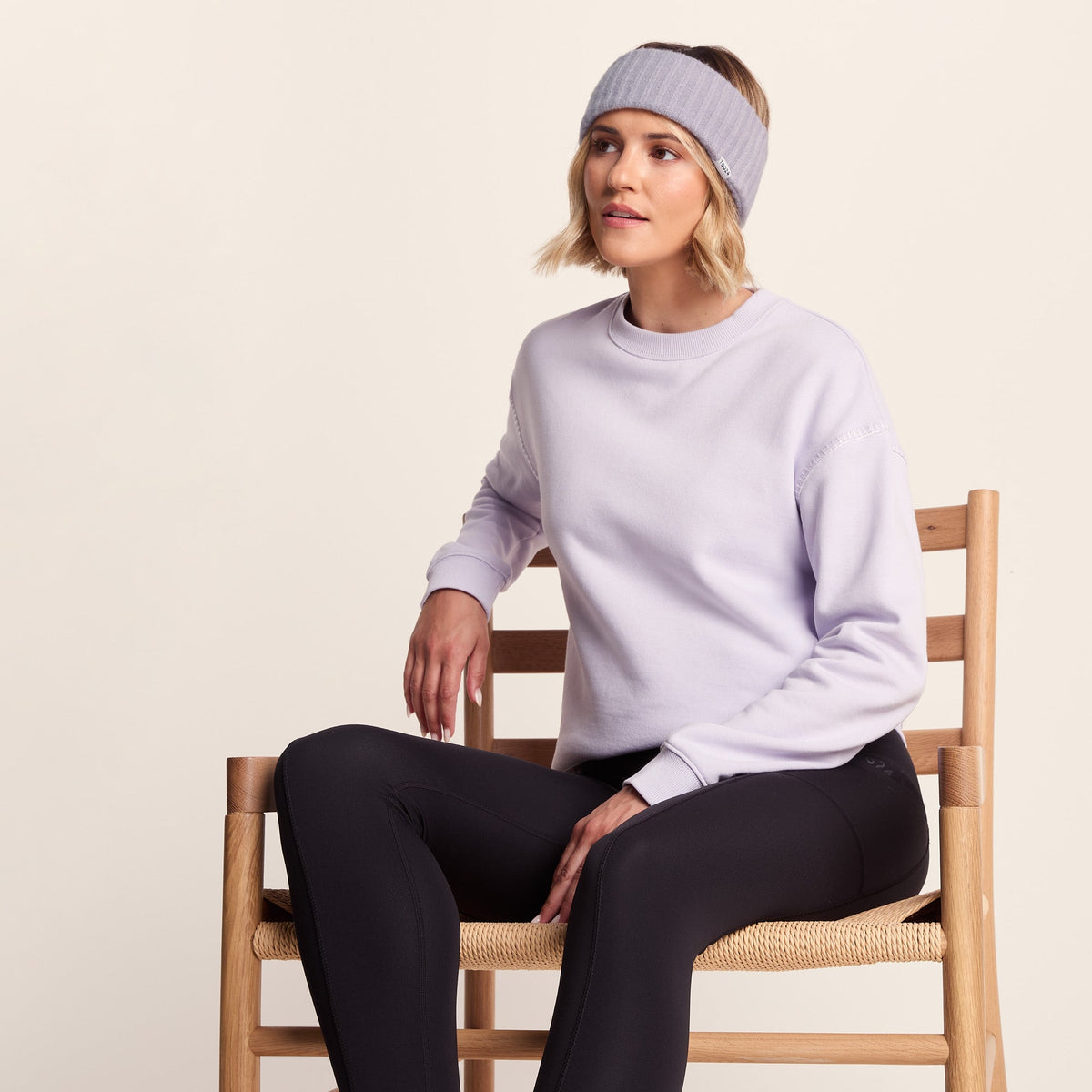 Ranora Knit Headband - Pale Lilac - Image 3