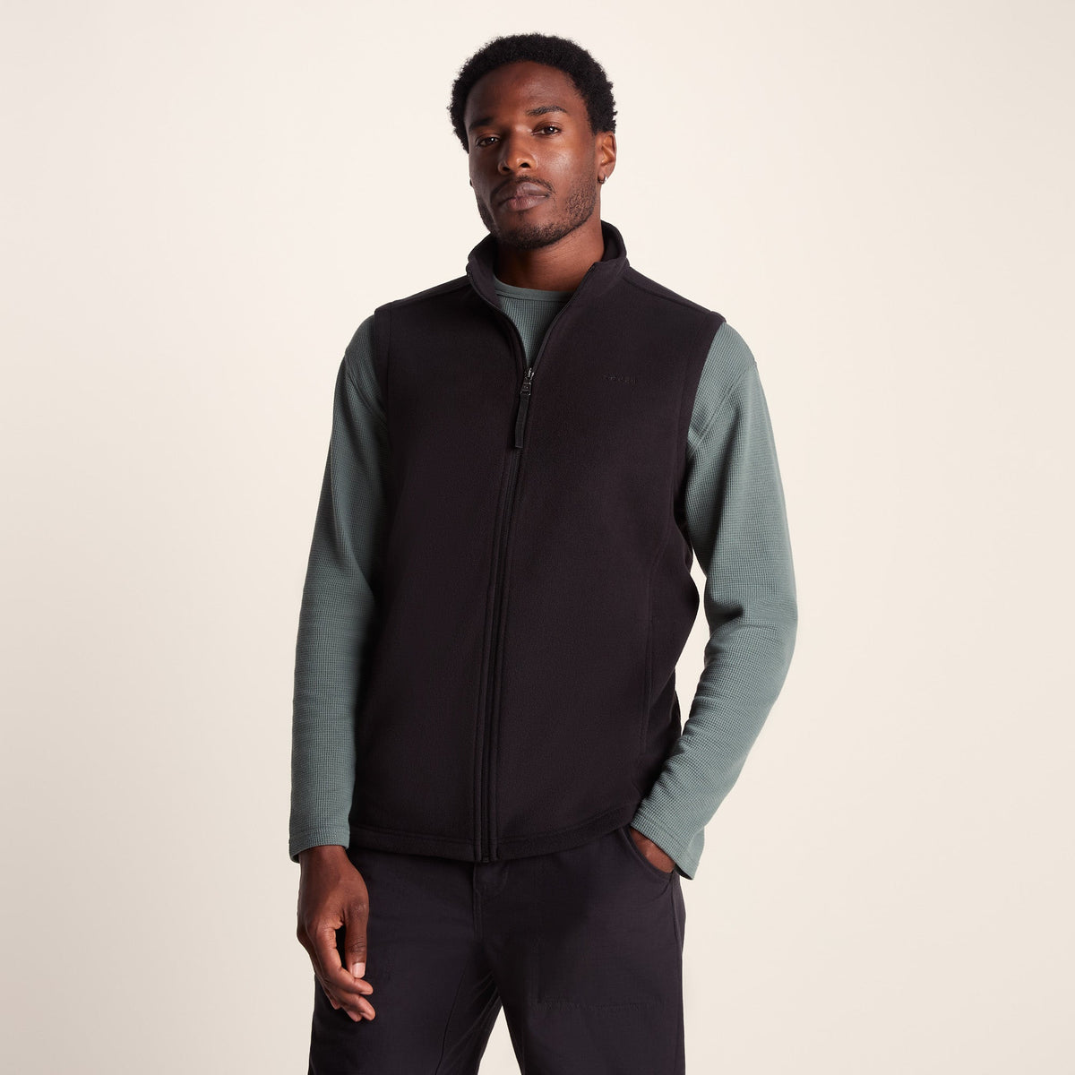 Revive Mens Fleece Gilet - Black