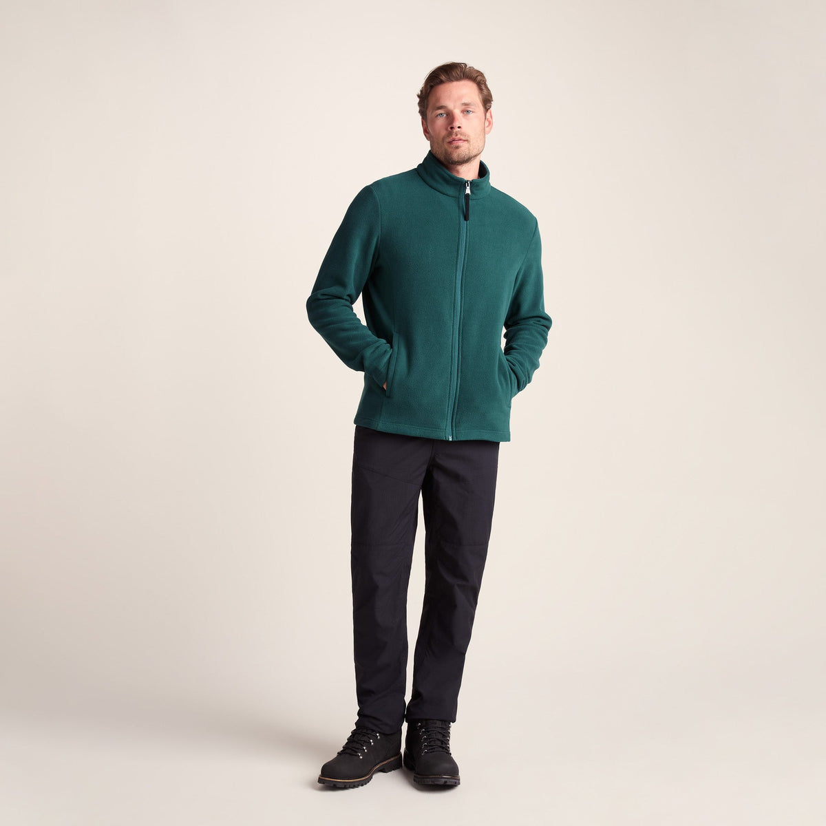 Revive Mens Fleece Jacket - Dark Turquoise - Image 2