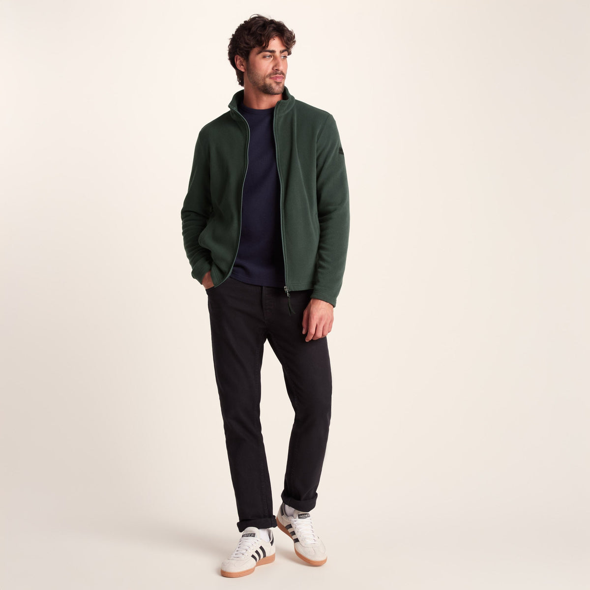 Revive Mens Fleece Jacket - Racing Green - Image 3