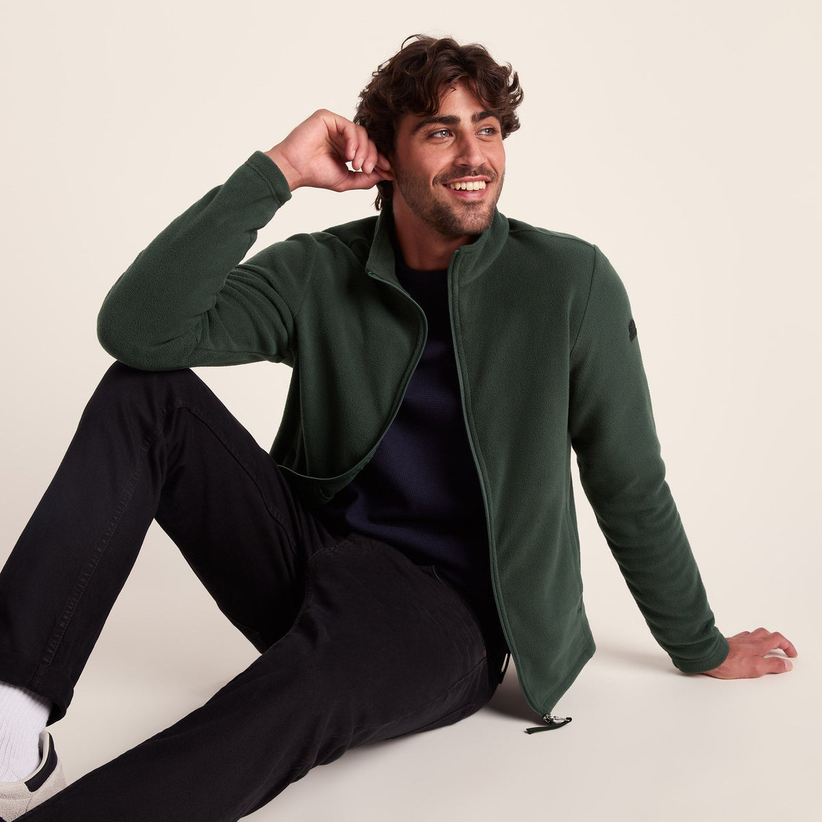 Revive Mens Fleece Jacket - Racing Green - Image 5