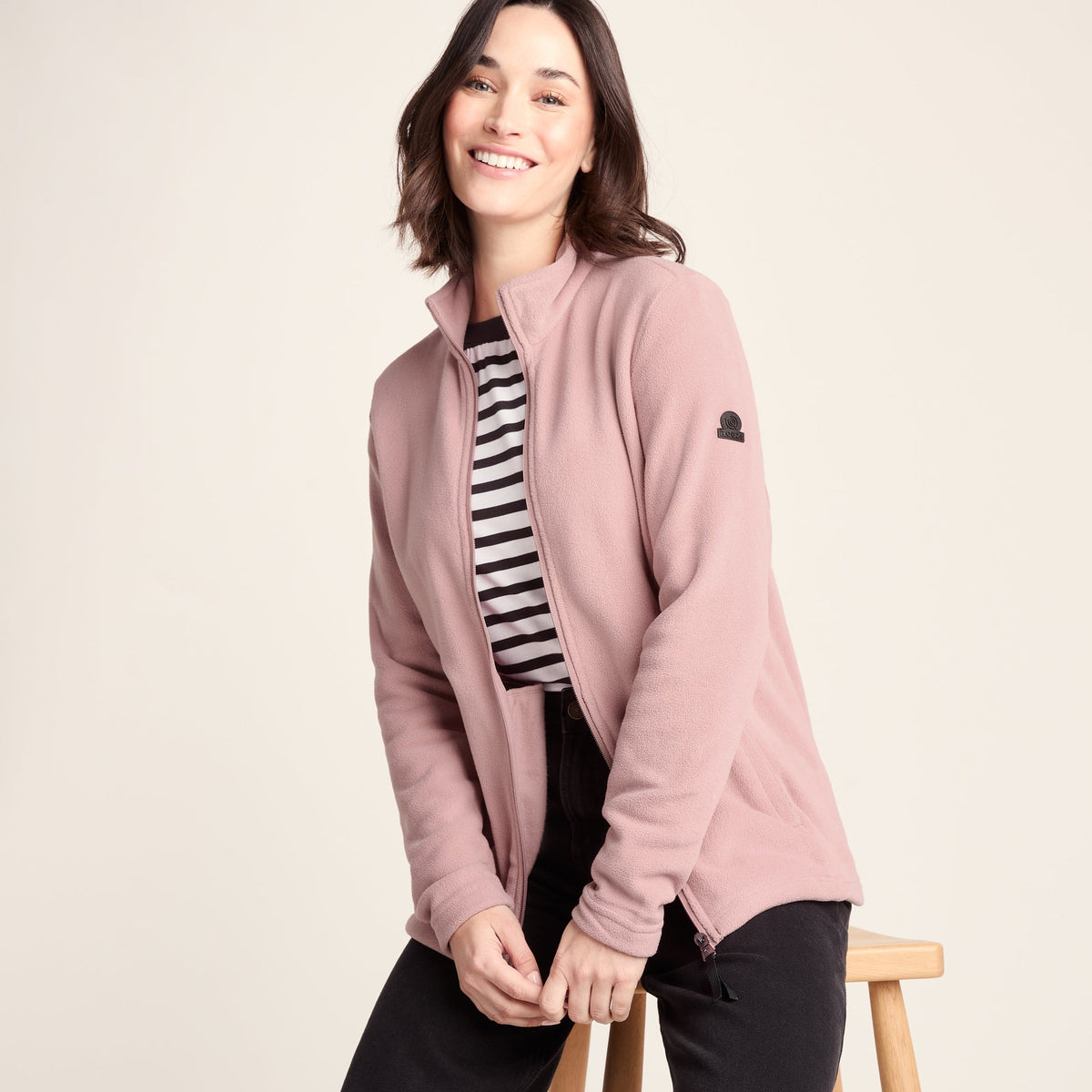 Revive Womens Fleece Jacket - Faded Pink - Image 5