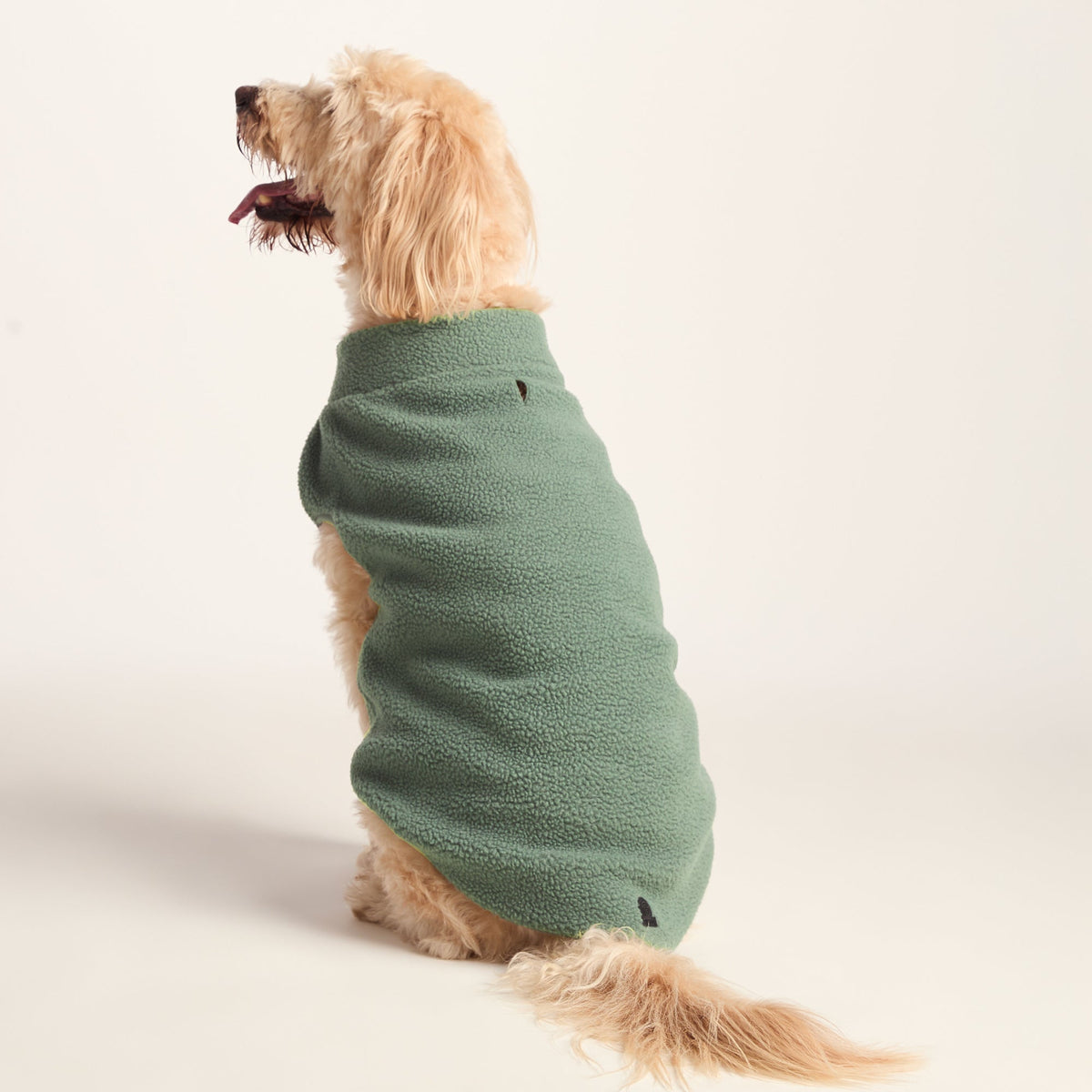 Rover Sherpa Dog Coat XL - Light Forest - Image 2