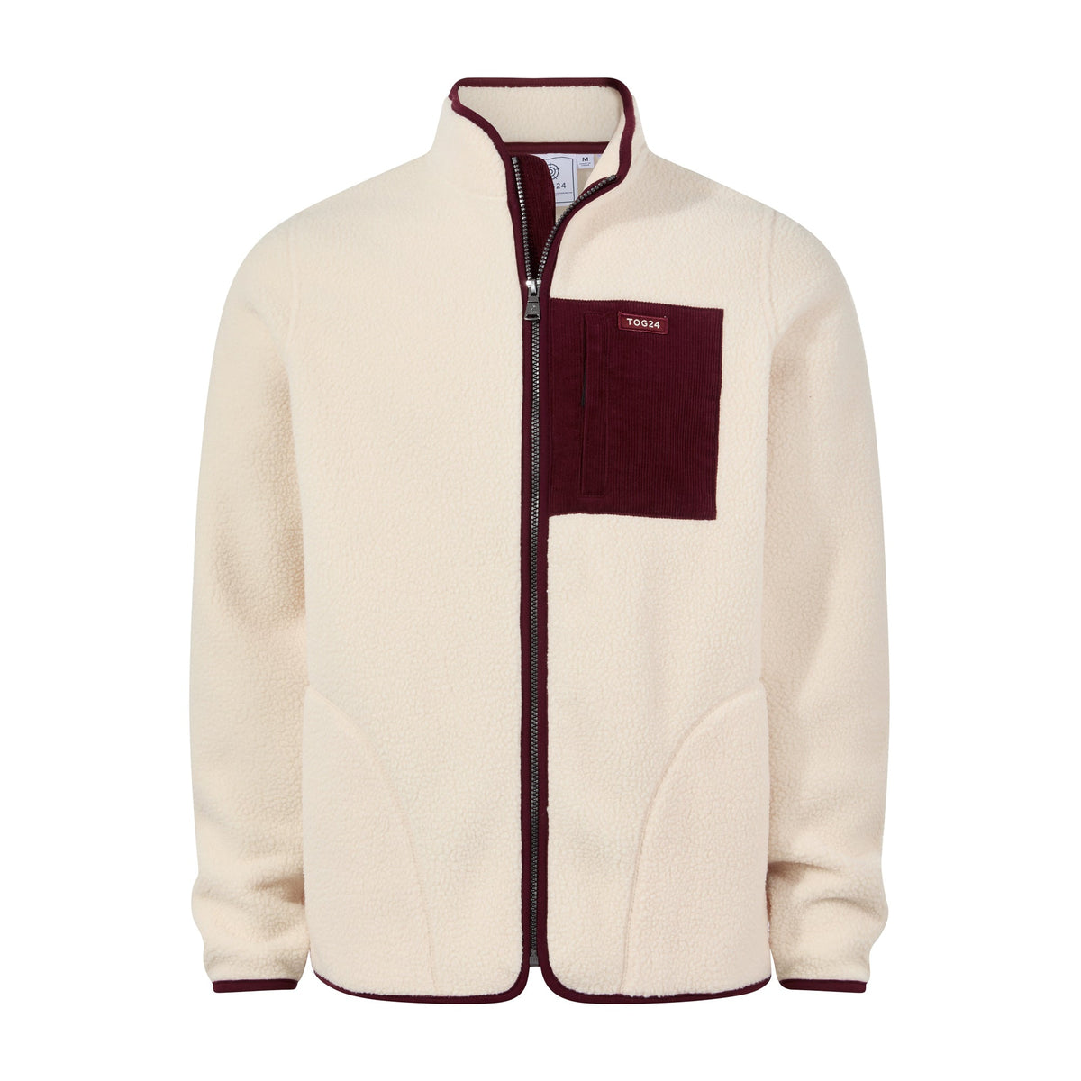 Samson Mens Thermal Sherpa Jacket - Buttercream - Image 8
